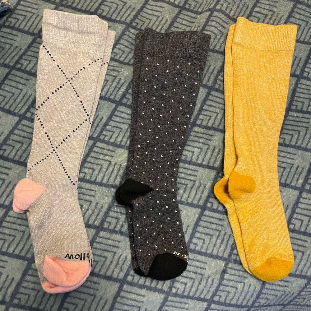 Wellow compression socks